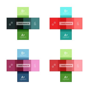 Vektör renk çizgili infographics şablonları