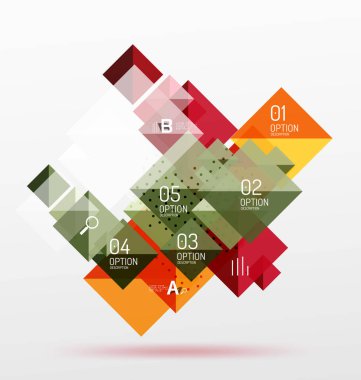 Kare Infographic afiş.