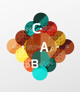 Daire geometrik arka plan