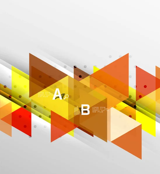 Design minimalista del triangolo vettoriale — Vettoriale Stock