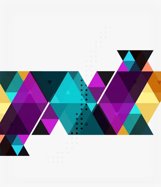 Répétition triangle coloré abstrait vectoriel — Image vectorielle