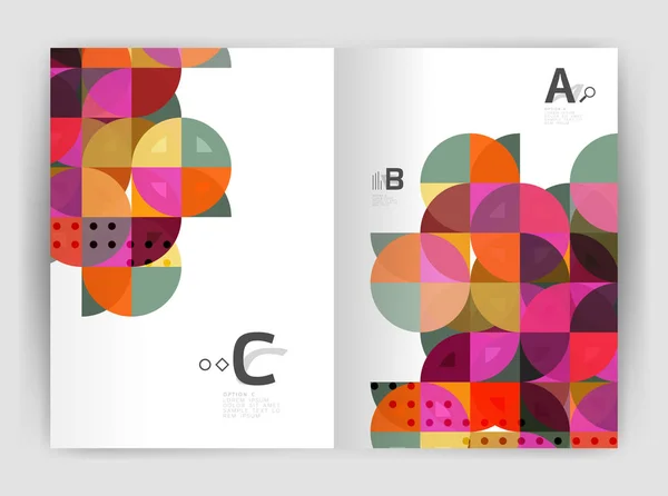 Abstract a4 brochure print template — Stock Vector