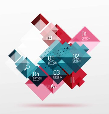 Kare Infographic afiş.