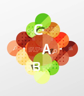 Daire geometrik arka plan