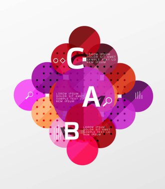 Daire geometrik arka plan