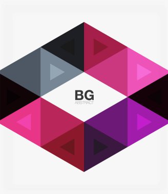 Vektör soyut renkli üçgen tekrarlama