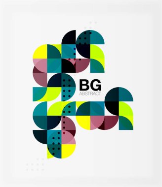 Vektör geometrik daire arka plan