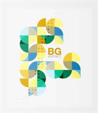 Vektör modern şık daire afiş