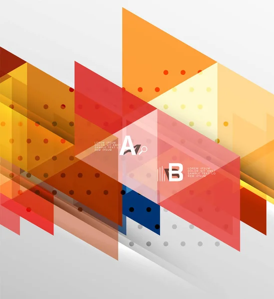 Wektor trójkąta minimalistyczny design — Wektor stockowy
