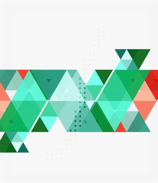 Vektor abstraktní barevný trojúhelník opakování — Stockový vektor
