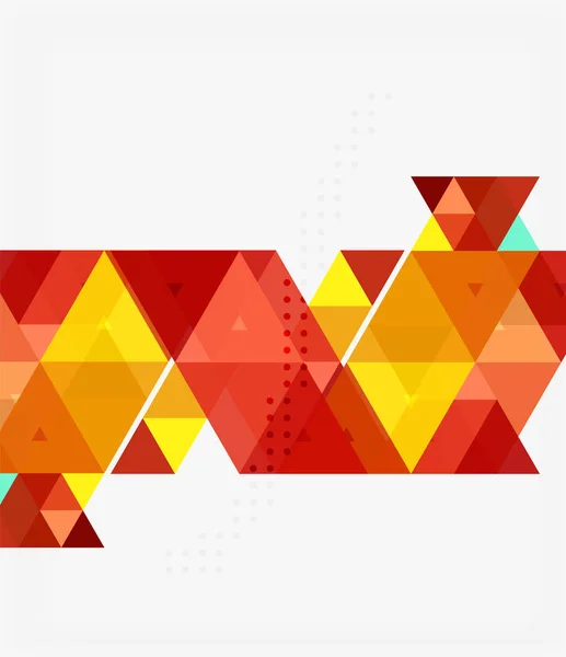 Triángulos Fondo abstracto — Vector de stock