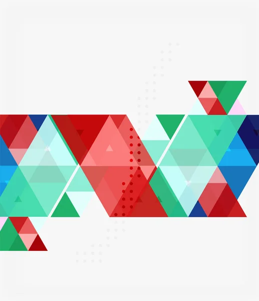 Triángulos Fondo abstracto — Vector de stock