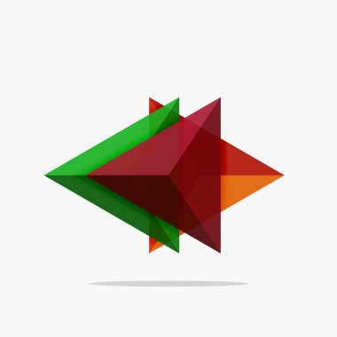 Boş üçgen düzeni iş şablonu