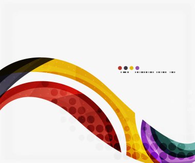 Güzel renkli dalga şablonu