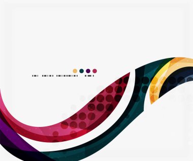 Güzel renkli dalga şablonu