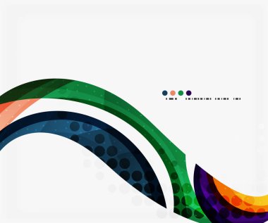 Güzel renkli dalga şablonu