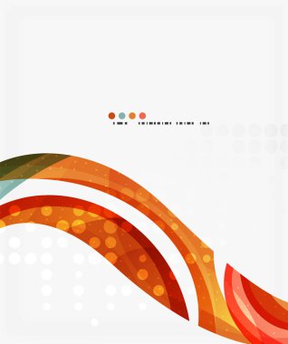 Güzel renkli dalga şablonu