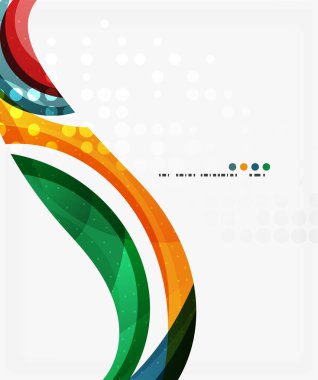 İş kurumsal dalga arka plan, el ilanı, broşür tasarım şablonu