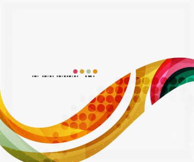 İş kurumsal dalga arka plan, el ilanı, broşür tasarım şablonu