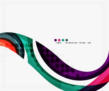 İş kurumsal dalga arka plan, el ilanı, broşür tasarım şablonu