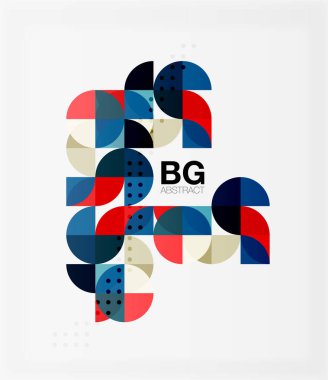 Vektör modern şık daire afiş