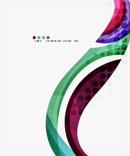 Business Corporate Wave Hintergrund, Flyer, Broschüre Design-Vorlage — Stockvektor