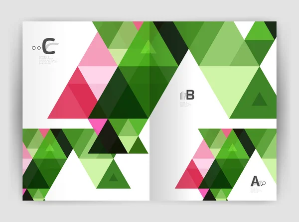Moderne zakelijke brochure of folder A4 voorbladsjabloon — Stockvector