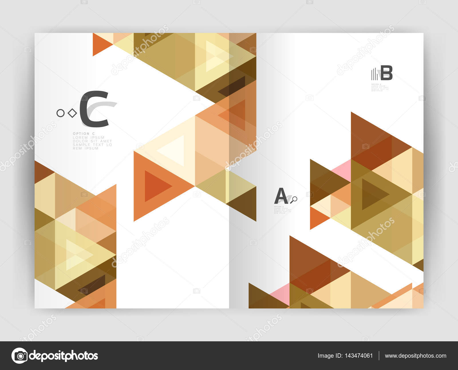 print triangle modern print template stock vector akomov 143474061