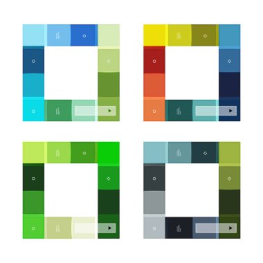 Soyut geometrik satırı Infographic şablonları