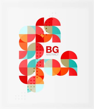 renkli daire öğeleri