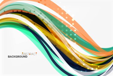 Renkli akan dalga arka plan