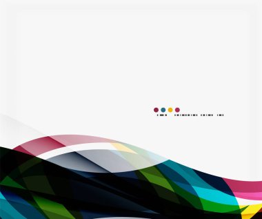 Vektör dalga ipek arka plan