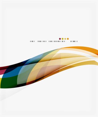 Vektör dalga ipek arka plan