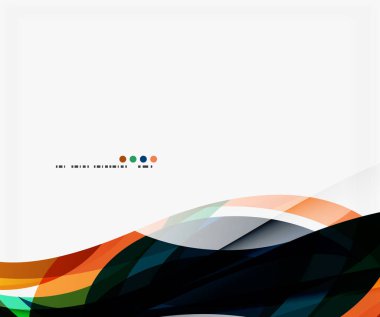 Vektör dalga ipek arka plan