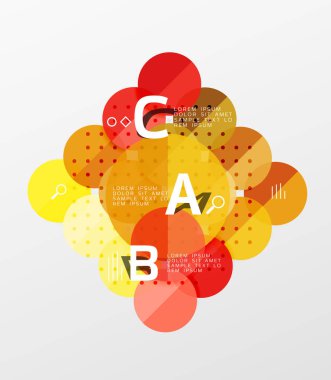 Daire geometrik arka plan