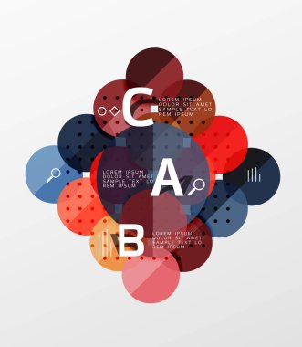 Daire geometrik arka plan