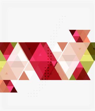 Üçgen modern mozaik geometrik şablonu