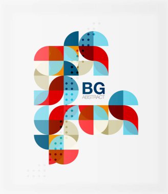 Minimalist daire kompozisyon arka plan