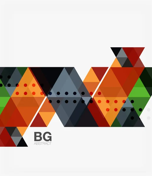 Διάνυσμα abstract πολύχρωμο τρίγωνο επανάληψη — Διανυσματικό Αρχείο