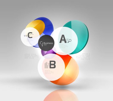 Vektör daire infographics