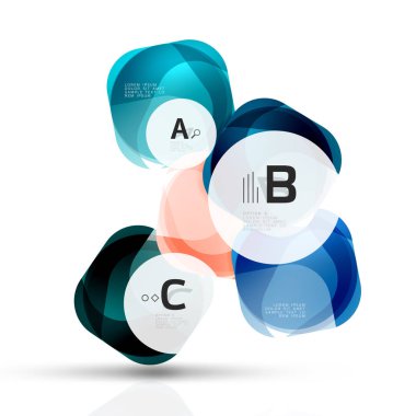 Cam parlak soyut taşlarla metin. Soyut şablonu