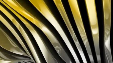 Akan hareket, parlak yüksek teknoloji fütüristik stili metalik dalga şekilleri