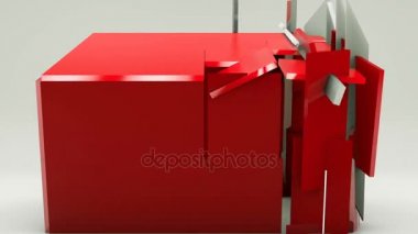 Adet yapılan renk küp şekil dönüştürme