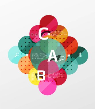 Daire geometrik arka plan