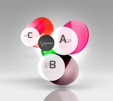 Daire geometrik arka plan