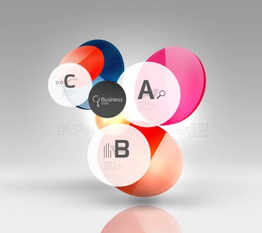 Vektör daire infographics