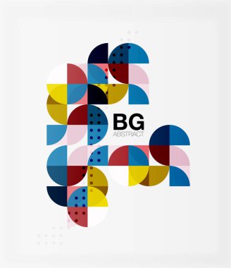 Beyaz daire kavram kompozisyonu