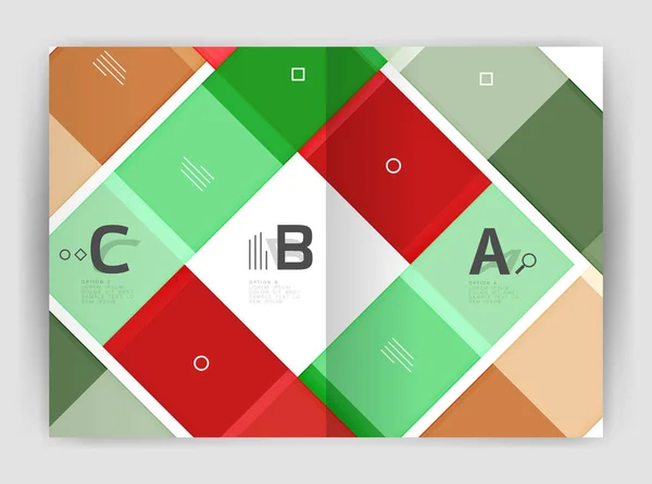 Biznesowe a4 biznes broszura geometryczne szablon — Wektor stockowy