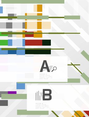 İnfographics ile geometrik arka plan