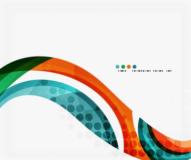 İş kurumsal dalga arka plan, el ilanı, broşür tasarım şablonu